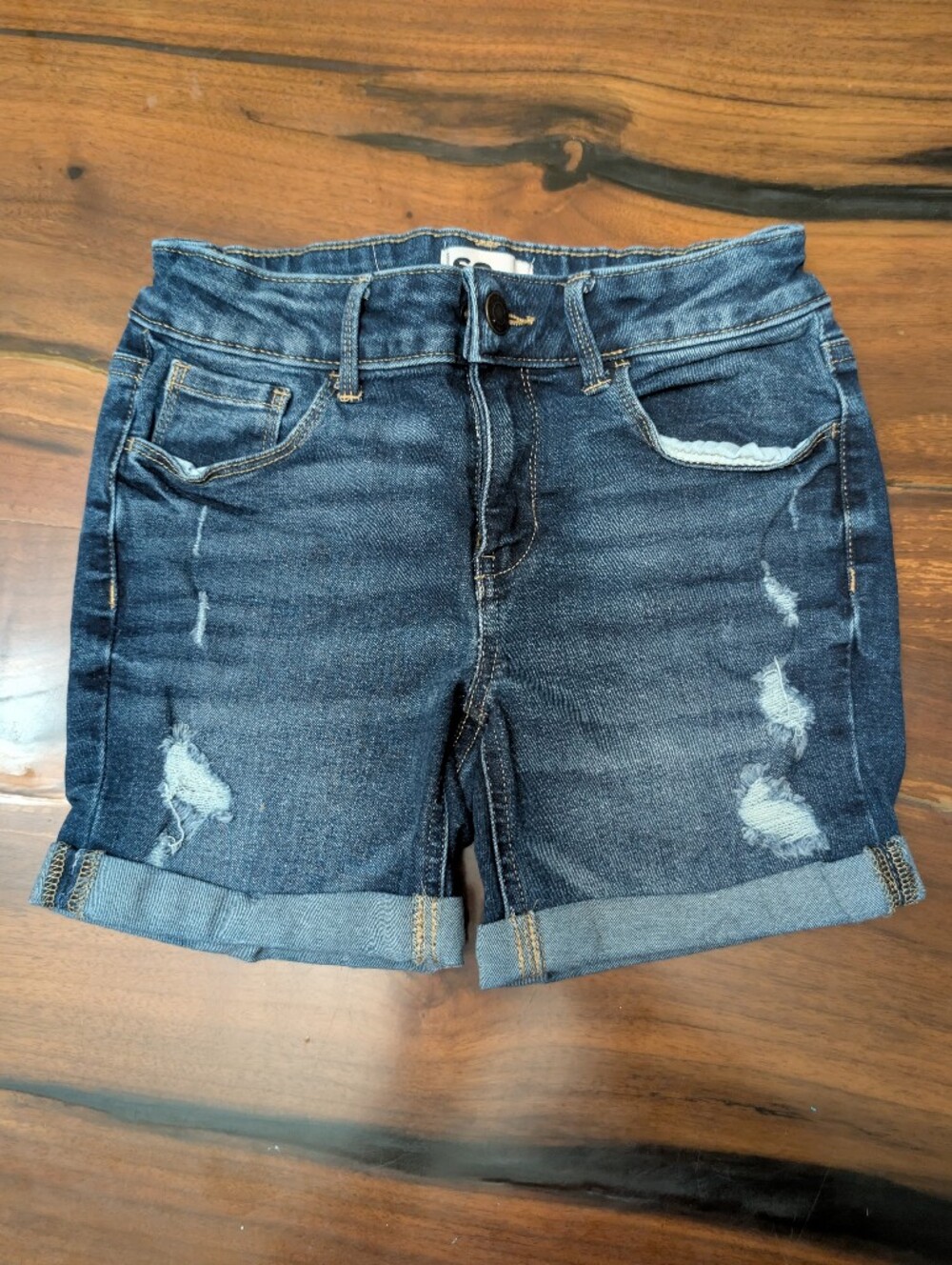 Girls Denim Shorts, 10 - Picture 3 of 11